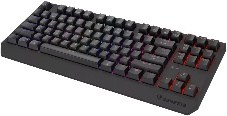 Genesis | THOR 230 | Mechaninė klaviatūra žaidimams | Wireless | US | Outemu Silent Lemon | Juodas