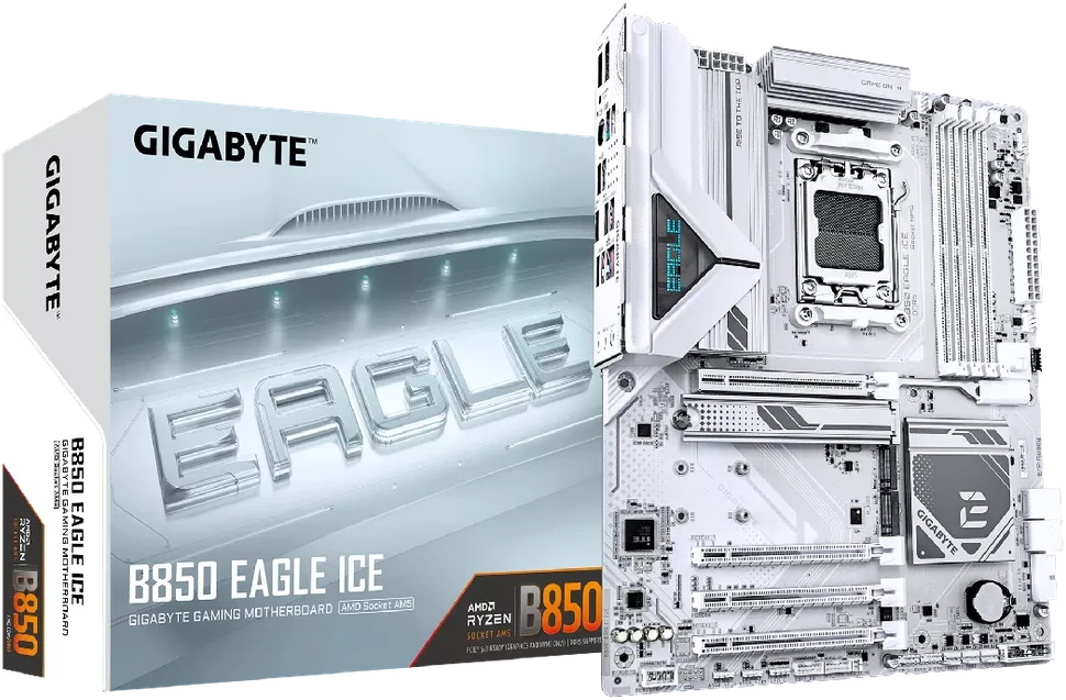 Pagrindinė plokštė GIGABYTE B850 EAGLE ICE AM5 1xDP 1xHDMI