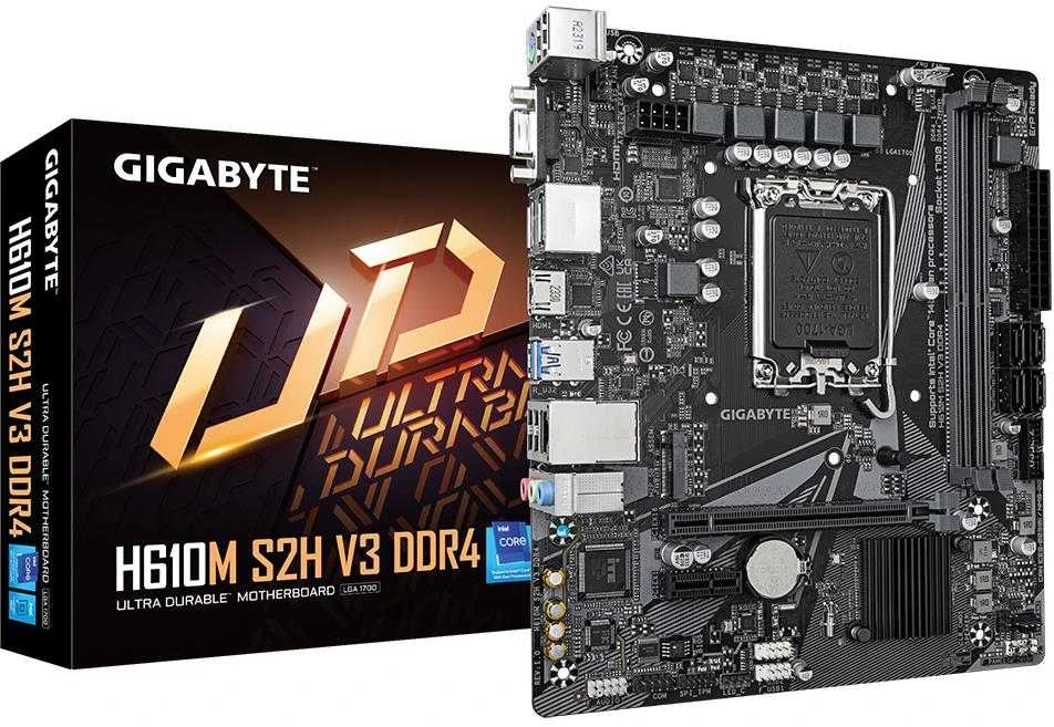 Pagrindinė plokštė GIGABYTE H610M S2H V3 DDR4
