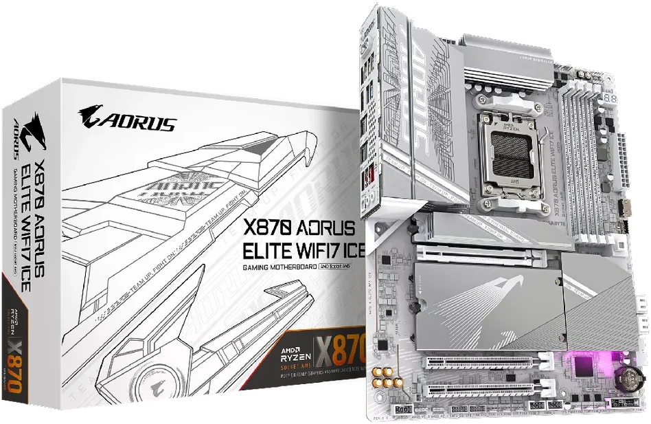 Pagrindinė plokštė GIGABYTE X870 AORUS ELITE WIFI7 ICE