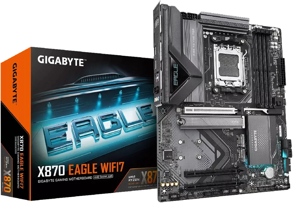 Pagrindinė plokštė GIGABYTE X870 EAGLE WIFI7 AM5 ATX MB