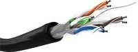 Goobay tinklo kabelis | CAT 6 U/UTP | AWG 23/1 | Kabelio ilgis: 100 m | Juodas