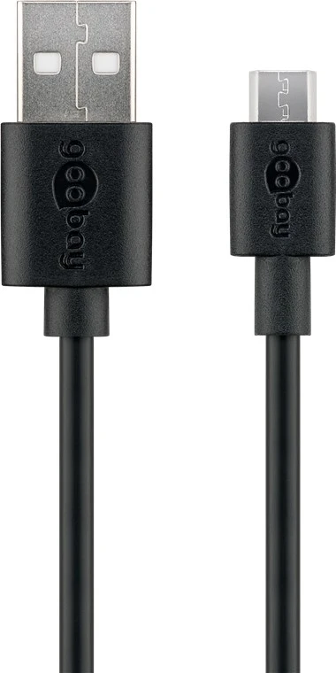 Goobay Micro-USB įkrovimo ir sinchronizavimo kabelis | USB-A į USB-B