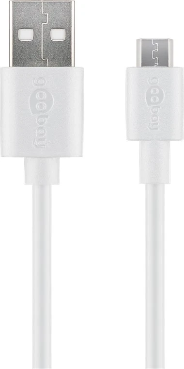 Goobay | Micro USB charging and sync cable | 43837 | USB-A 2.0 to Micro-USB USB 2.0 micro male (type B)