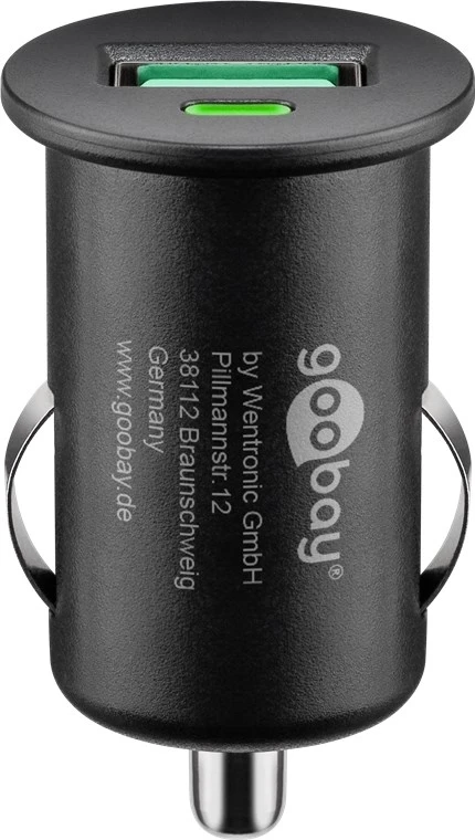 Goobay | Quick Charge QC3.0 USB automobilinis greitas įkroviklis | USB 2.0 Female (A tipas)