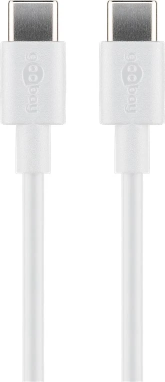 Goobay USB-C,Įkrovimo ir sinchronizavimo kabelis, 2 m, baltas | Goobay