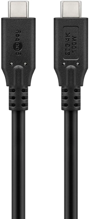 „Goobay“ | USB-C laidas, USB4, 100 W, 20 Gbit/s, maitinimo šaltinis, 2 m | 74197