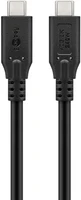 „Goobay“ | USB-C laidas, USB4, 240 W, 40 Gbit/s, maitinimo šaltinis, 0,5 m