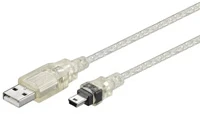 Logilink | USB MINI-B 5-pin 180 Cert 1.8m | USB-A to mini-USB USB A