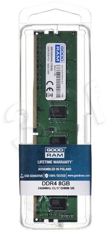 GoodRam GR2400D464L17S/8G – 8 GB – 1 x 8 GB – DDR4 – 2400 MHz – 288 kontaktų DIMM