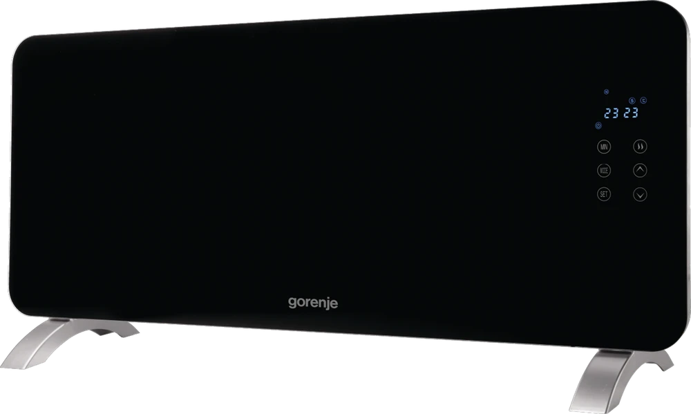 Gorenje | 2000GTPT OPTIHEAT | Konvektorius šildytuvas | 2000 W | Tinka kambariams iki 20 m² | Juodas/Nerūdijantis plienas