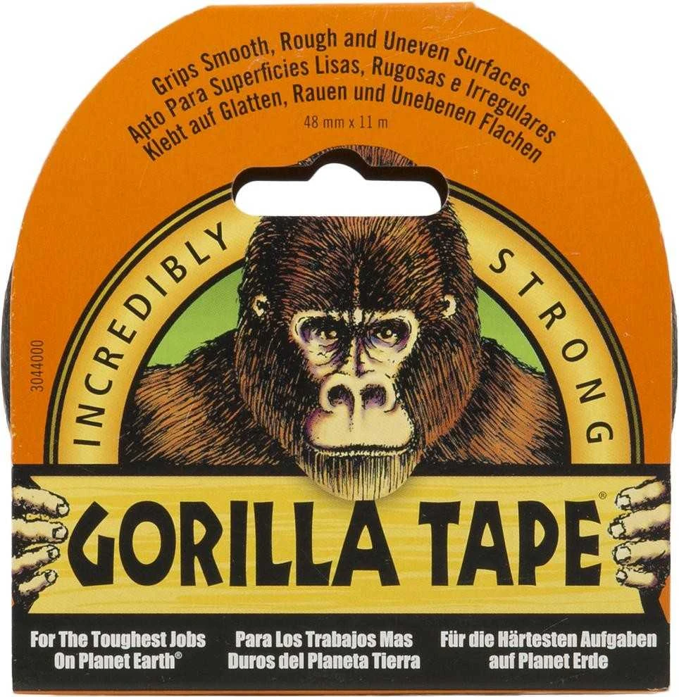 Gorilla Tape izoliacinė juosta juoda 4.77cm × 11m