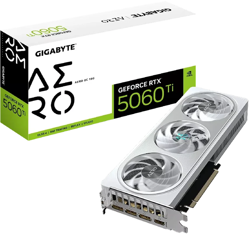 Vaizdo plokštė Gigabyte GeForce RTX 5060 Ti AERO OC 16GB DLSS 5