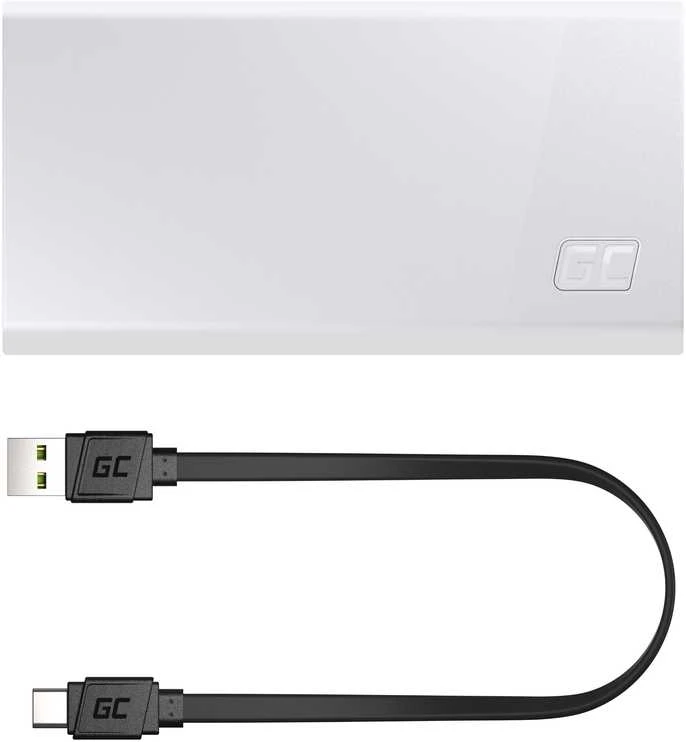 Green Cell Žalias Cell Žalias Cell Power Bank PowerPlay 20000mAh 22.5W - baltas