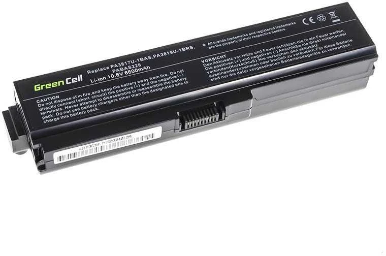 Green Cell Žalias Cell Žalias Cell baterija, skirta Toshiba Satellite C650 C650D C660 C660D L650D L655 L750 PA3817U-1BRS / 11.1V 6600mAh
