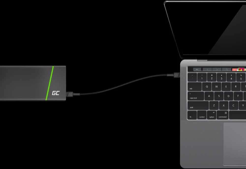 Green Cell Žalias Cell Žalias CELL kabelis GC PowerStream USB-C - USB-C 120cm maitinimo tiekimas 60W 480 Mbps Ultra Charge QC 3.0