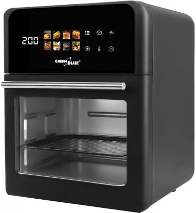 „GreenBlue AIR FRYER“ oro gruzdintuvė be aliejaus, 1800 W, 10 l talpa, 8 programos, priedai, laikmatis, GB950