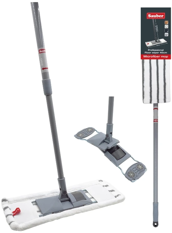 Grindų šepetys su dangalu iš mikropluošto Sauber 40cm