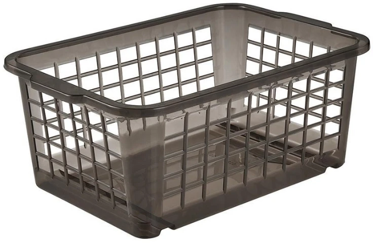 Lumarko Keeeper Mini basket 25x17x10cm Fred transparent pilkas