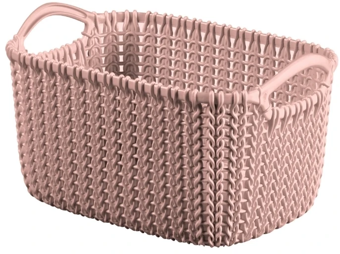 Lumarko „Curver“ megztas krepšys XS stačiakampis, 3L, 25x18x14cm, rožinis