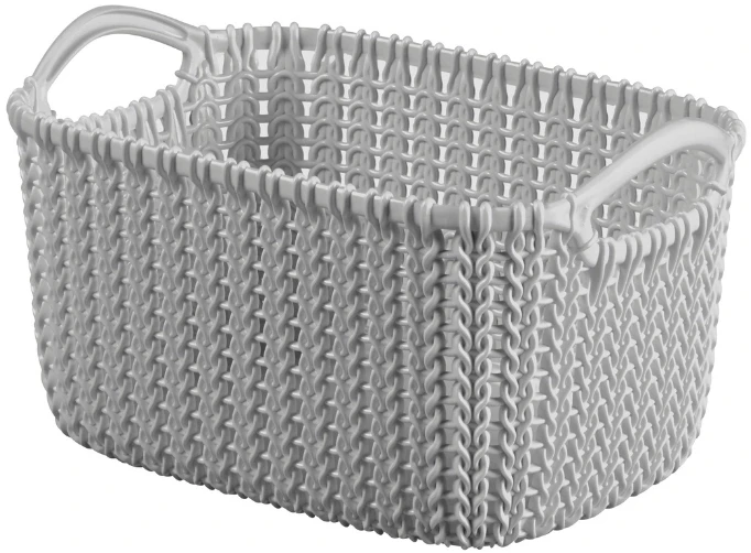 Lumarko Curver krepšys megztas XS stačiakampis 3L 25x18x14cm šviesiai pilkas