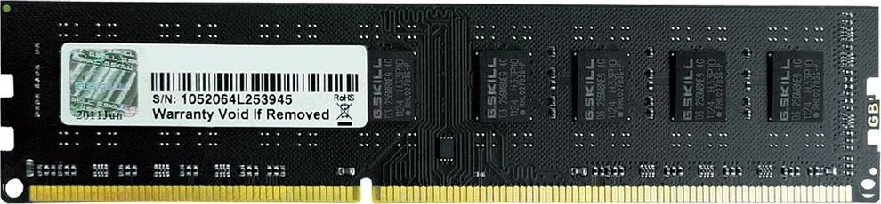 RAM G.Skill | Vertė | 8 GB | DDR3 | 1600 MHz | PC/serveris | Registracijos Nr. | ECC Nr
