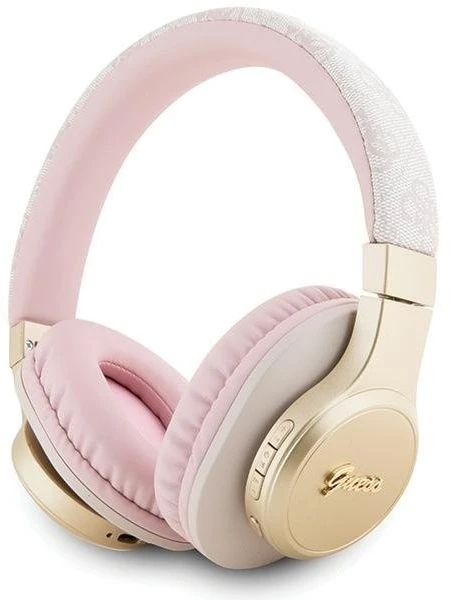GUESS belaidės ausinės bluetooth GUBH604GEMP (4G Script) rožinė