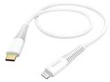 HAMA ĮKROVIMO CABLE / DUOMENŲ TIPAS-C - LIGHTNING (C94) 1,5 M Baltas