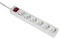 Hama 00108833 - 6 kintamosios srovės lizdas (-ai) - 230 V - 16 A - 3500 W - Baltas - Plastikas