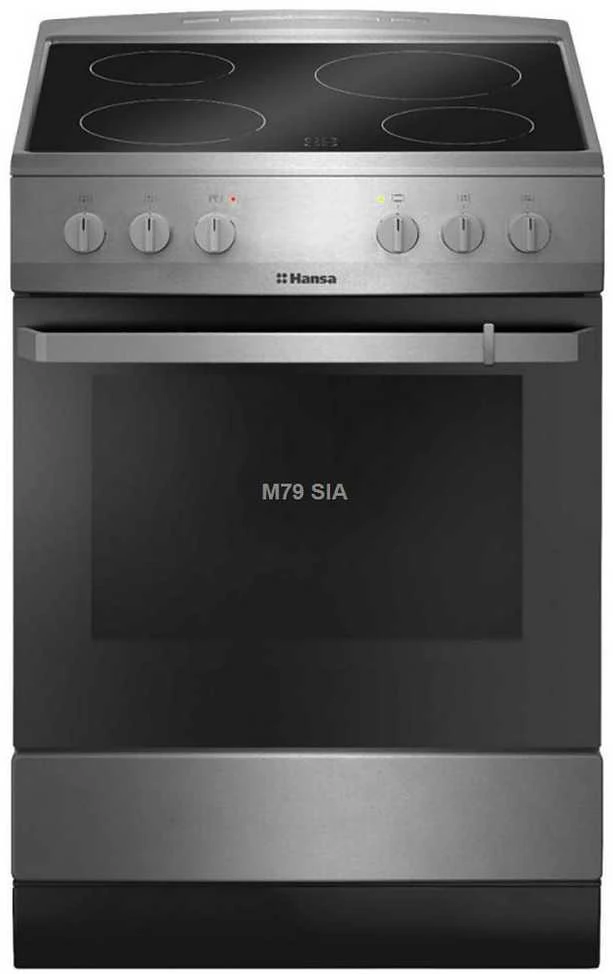AEG Keraminė viryklė, Hansa, 60cm, inox