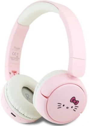 Hello Kitty Face Logo Bluetooth Ausinės rožinės spalvos