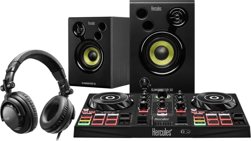 Hercules | DJ mokymosi rinkinys MK2 | Garsiakalbiai | USB jungtis