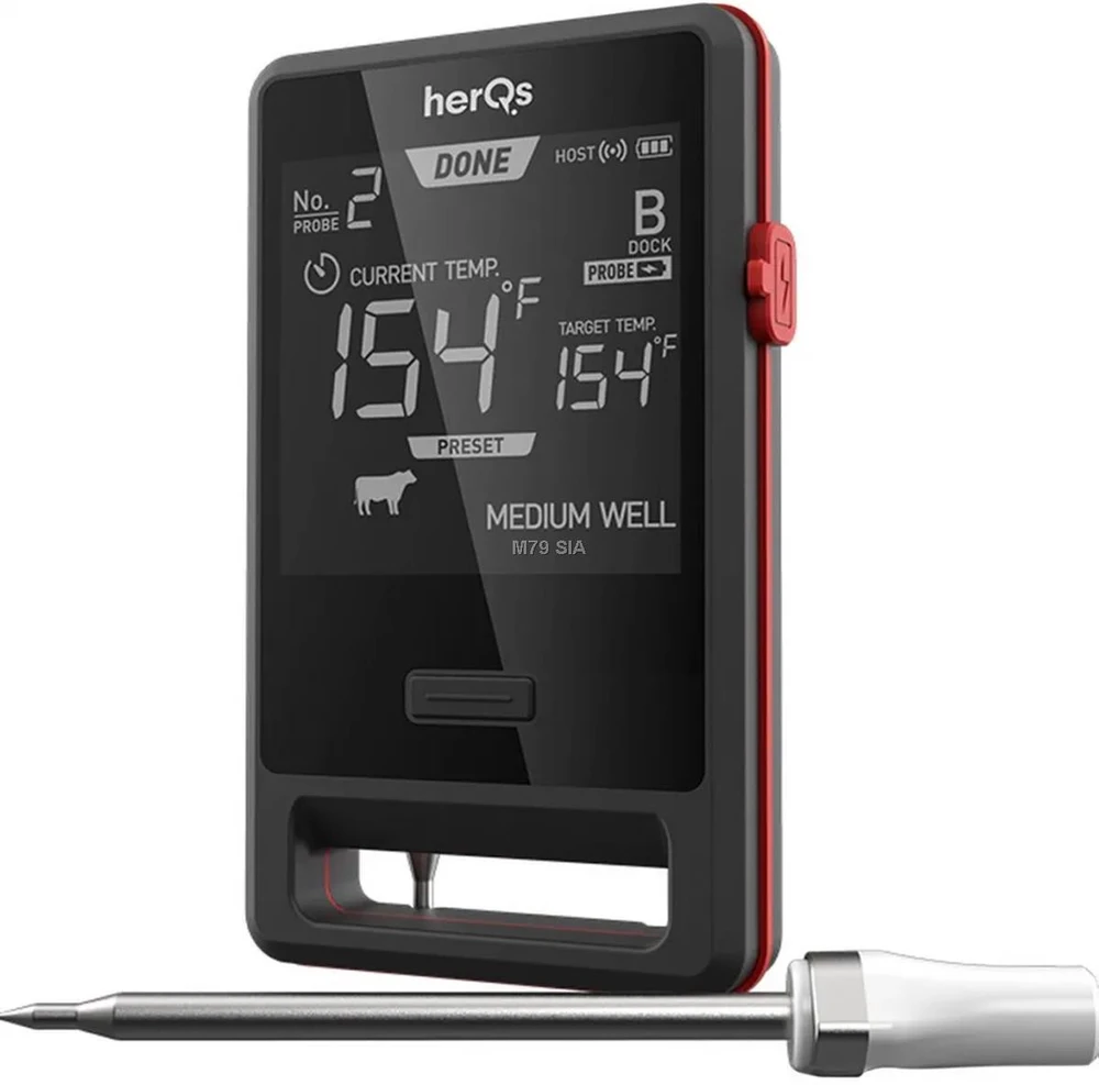 Usorteret HerQs Pin PRO Meat Thermometer - Juodas