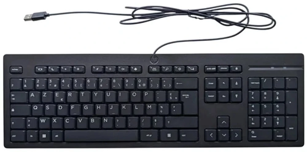 Hewlett Packard (HP) HP Didelė laidinė AZERTY klaviatūra su membraniniais klavišais