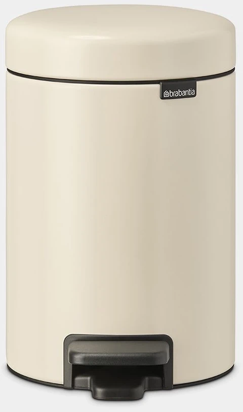 Brabantia Šiukšlių dėžė su pedalu „NewIcon“, 3 l, švelnios smėlio spalvos