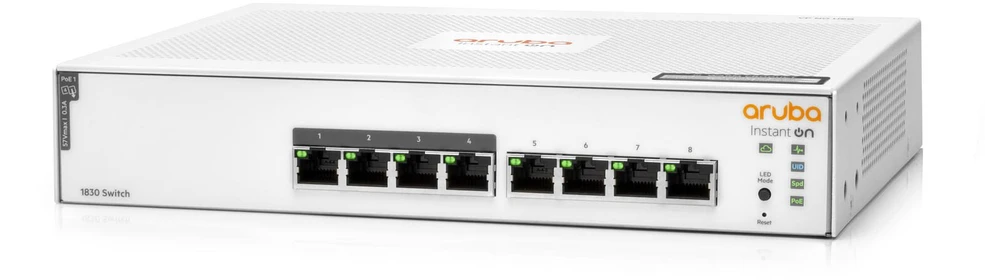 Šakotuvas Hewlett Packard (HP) HPE Aruba Instant On 1830 8G 65W jungiklis (JL811A)