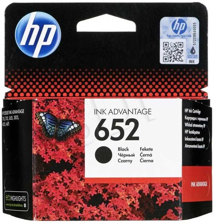 Hewlett Packard (HP) HP Nr. 652 rašalo kasetė, juoda