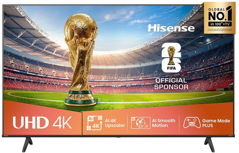 Televizorius Hisense 4K TV | 75A6Q | 75 | Smart TV | VIDAA Smart OS | UHD | Juodas