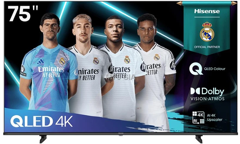 Televizorius Hisense QLED TV | 75E7Q | 75 | Smart TV | VIDAA | 4K UHD | Juodas