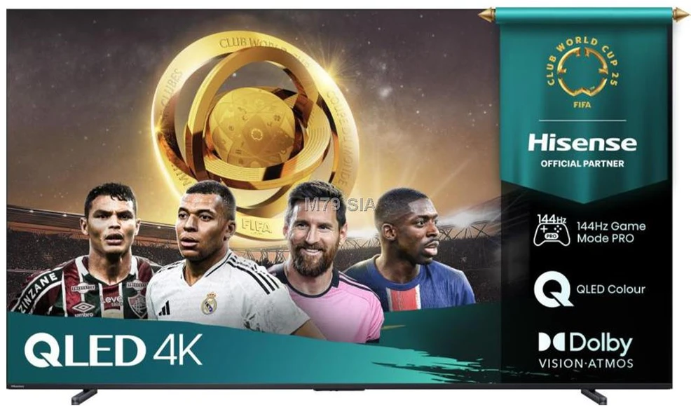 Televizorius Hisense 100E7Q PRO 2.54 m (100") 4K Ultra HD Smart TV Wi-Fi Juodas