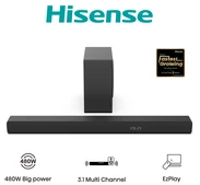 Namų kino sistema Hisense Soundbar System | HS3100 | AUX in | Bluetooth | Belaidė jungtis