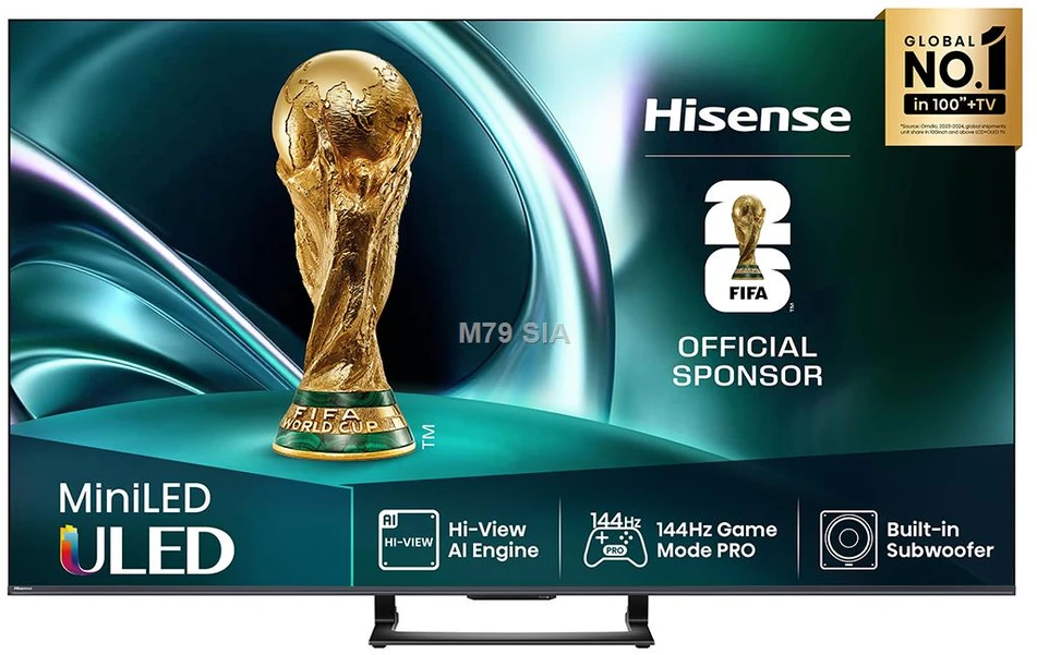 Televizorius Hisense Mini LED TV | 65U7Q | 65 | Smart TV | VIDAA Smart OS | UHD | Juodas