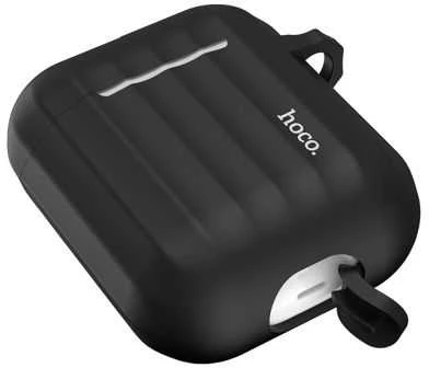 Hoco WB10 juodas AirPods dėklas su briaunomis