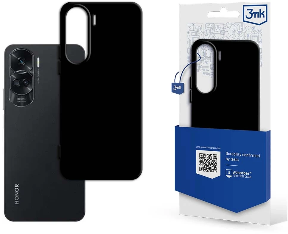 Dėklas 3Mk Protection 3mk Matt Case, skirtas Honor 90 Lite – juodas