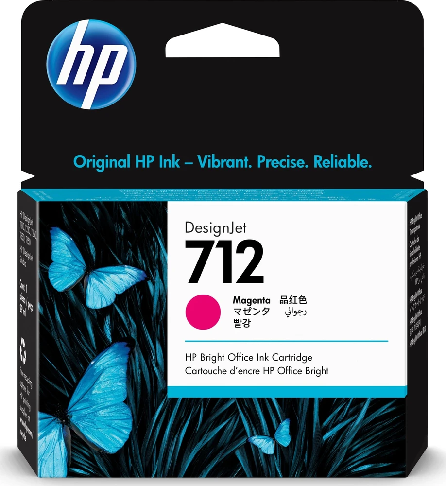 Hewlett Packard (HP) HP 712 29 ml Magenta DesignJet rašalo kasetė