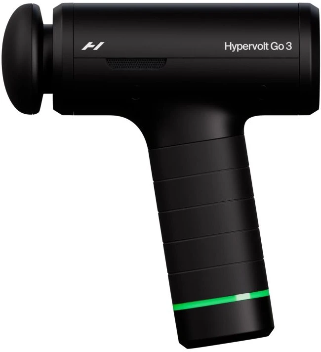 Hyperice Hypervolt 3 perkusinis masažinis pistoletas, juodos spalvos