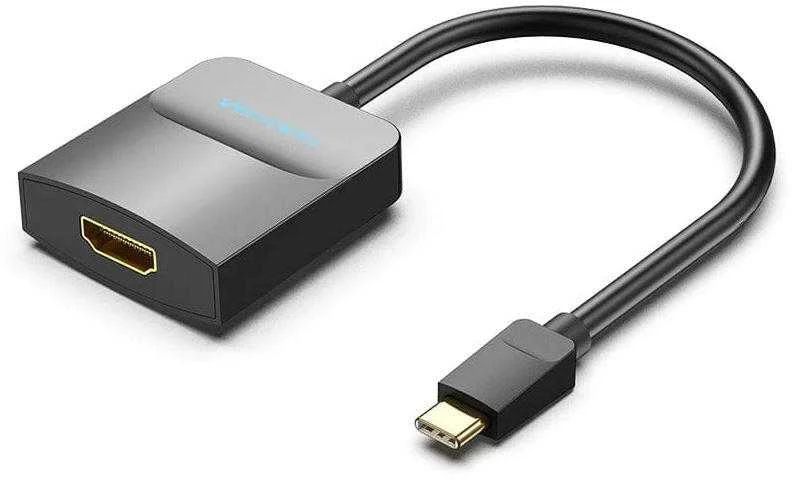 Vention USB-C į HDMI išorinis vaizdo adapteris 0,15 m Juodas