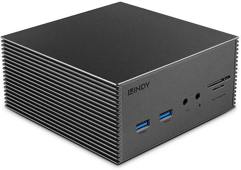 Nešiojamo Kompiuterio Dokavimo Stotis - LINDY DST-Pro 101, USB-C Nešiojamo Kompiuterio Dokavimo Stotis, 100W
