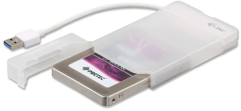 I-tec MYSAFEU314 saugojimo diskų korpusas 2.5" HDD / SSD aptvaras Balta