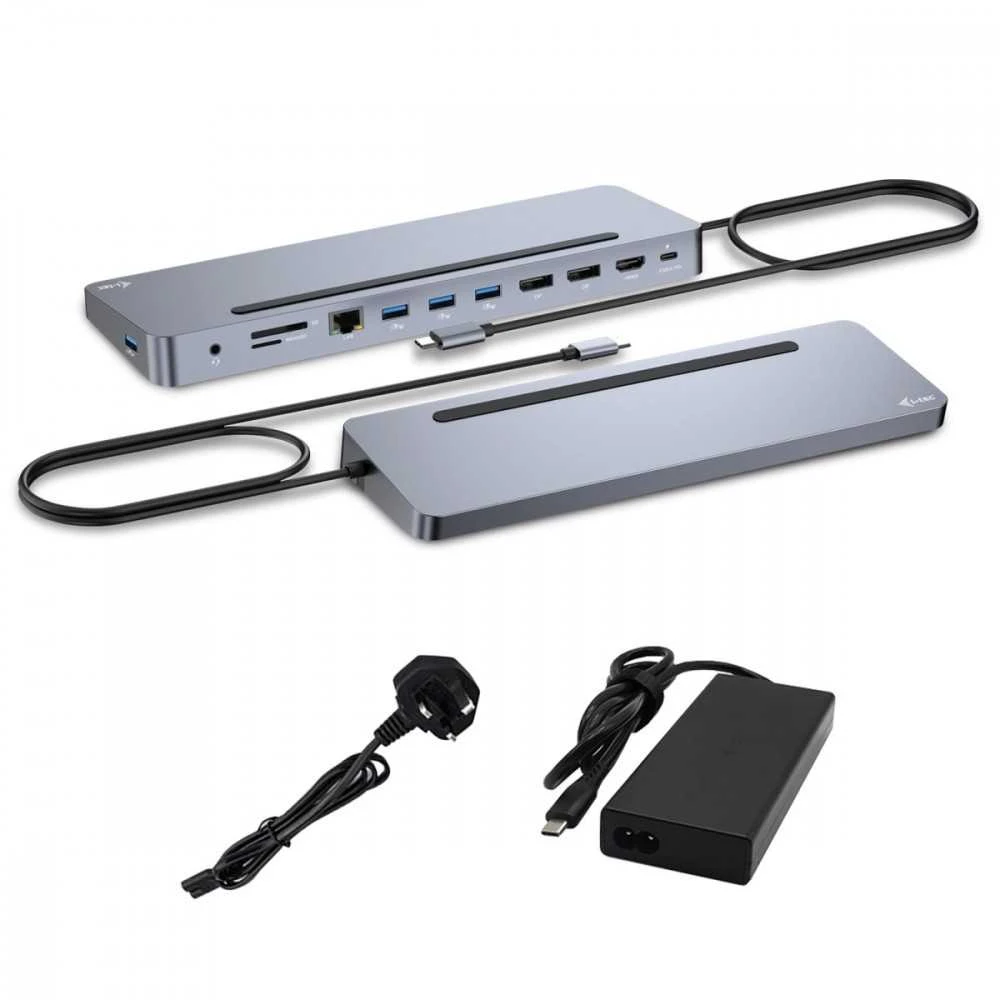 I-TEC USB-C metalinis ergonomiškas 4K 3x Ekrano prijungimo stotelė su PD 100 W